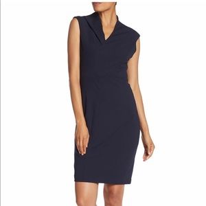 Maggy London Navy Blue Short Sleeve Dress